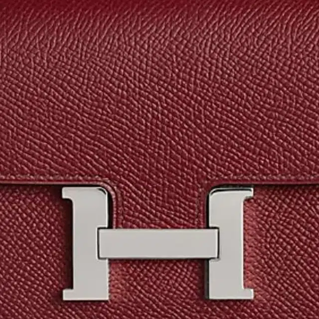 HERMES Constance Slim H Epsom 55 Rouge H