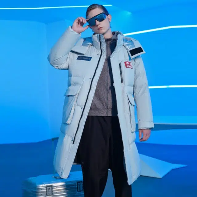 坦博尔 字母加厚保暖长袖羽绒服 男款