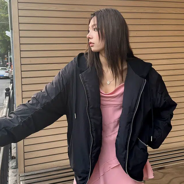佐贝卡 新款气质休闲通勤棉服 女款 黑色