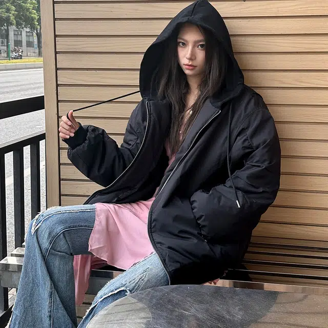 佐贝卡 新款气质休闲通勤棉服 女款 黑色