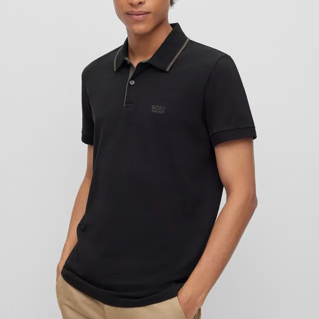 HUGO BOSS Cotton-Piqu Polo Shirt With Embroidered Logo LogoPolo