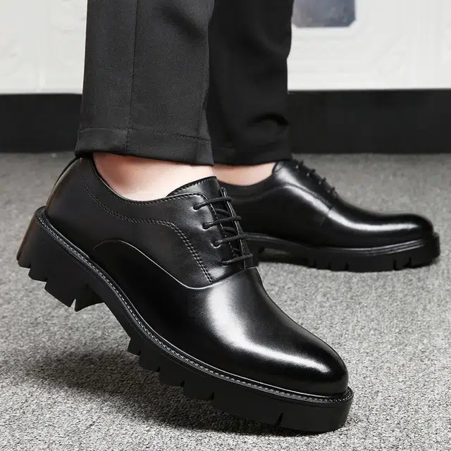 年走索 二层牛皮 百搭舒适简约 休闲鞋 男款 黑色