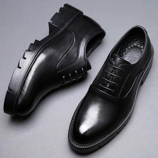 年走索 二层牛皮 百搭舒适简约 休闲鞋 男款 黑色