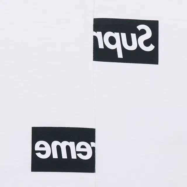 Supreme x Comme des Garcons SHIRT Split Box Logo Tee White LogoT