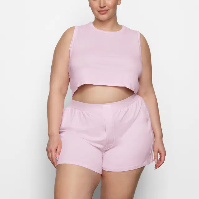 SKIMS FW23 BOYFRIEND LOOSE BOXER CHERRY BLOSSOM
