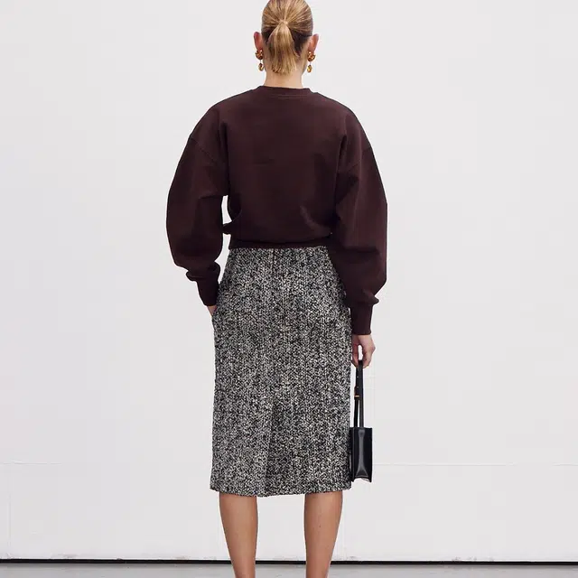 RECTO SS24 RC EMBROIDERY CLASSIC SWEATSHIRT VINTAGE BROWN