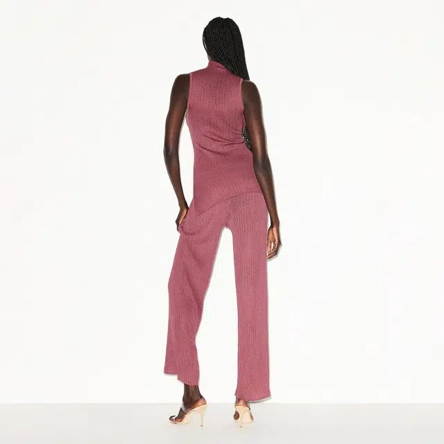 SKIMS FW25 SHEER KNIT MOCK NECK TUNIC