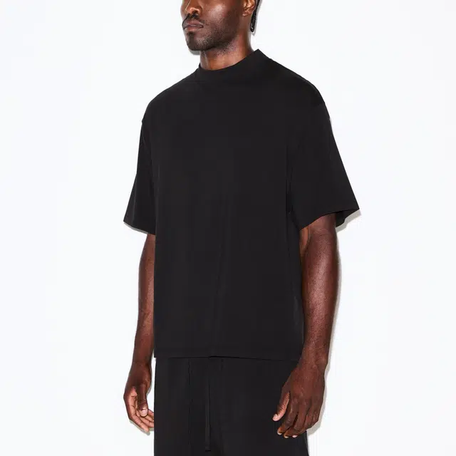SKIMS JERSEY LOUNGE MENS BOXY MOCK NECK T