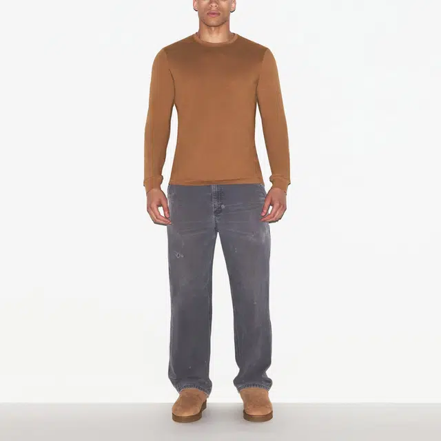 SKIMS COTTON FW25 MENS CLASSIC LONG SLEEVE T-SHIRT T