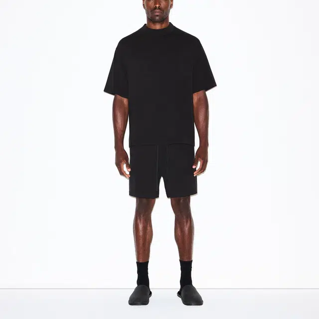 SKIMS JERSEY LOUNGE MENS BOXY MOCK NECK T