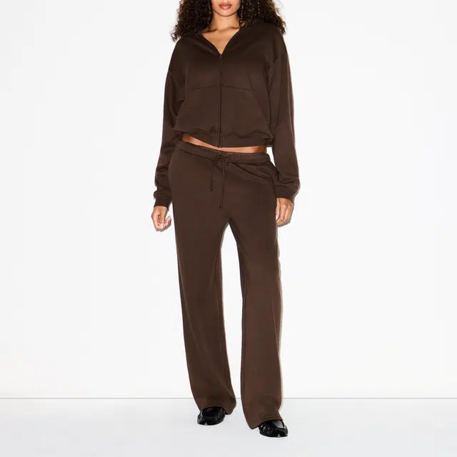 SKIMS FW25 COTTON FLEECE CLASSIC ZIP UP HOODIE