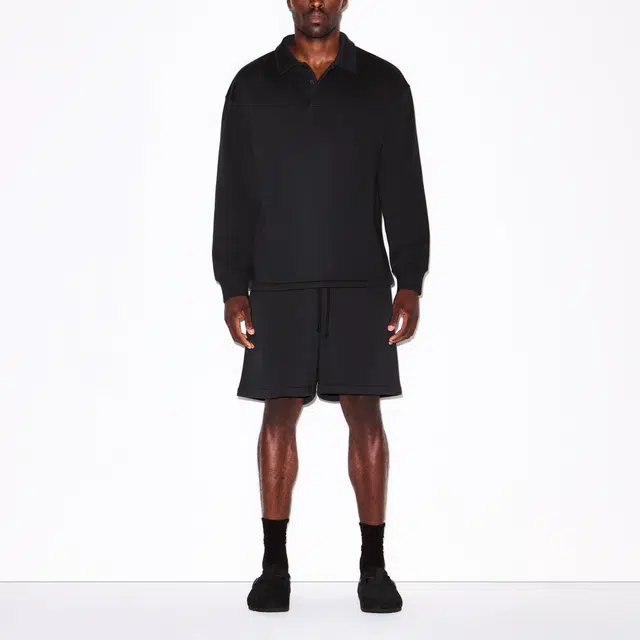 SKIMS FW25 FLEECE LOUNGE MENS RELAXED POLO Polo