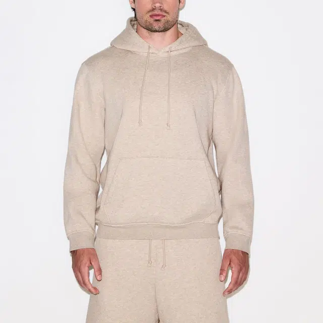 SKIMS FW25 FLEECE LOUNGE MENS CLASSIC HOODIE