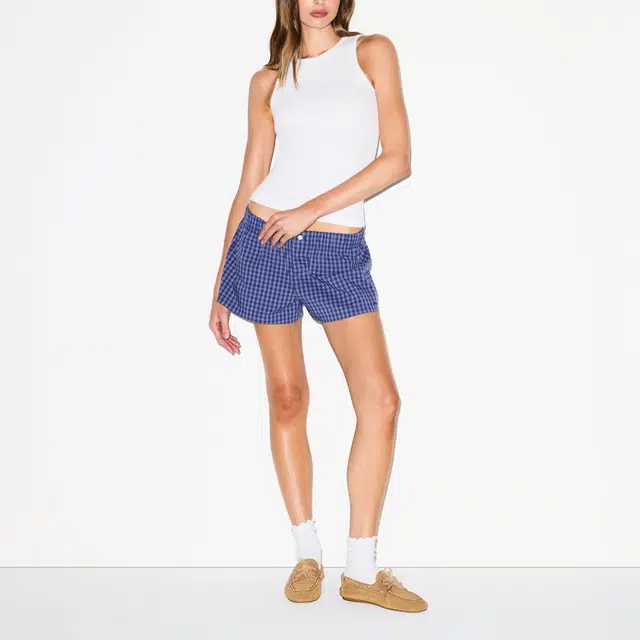 SKIMS FW25 COTTON POPLIN BOXER SLEEP SET