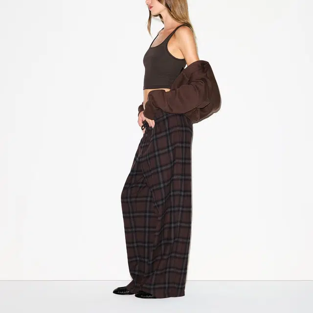 SKIMS FW25 FLANNEL SLEEP OVERSIZED PANT