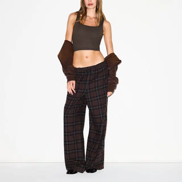 SKIMS FW25 FLANNEL SLEEP OVERSIZED PANT