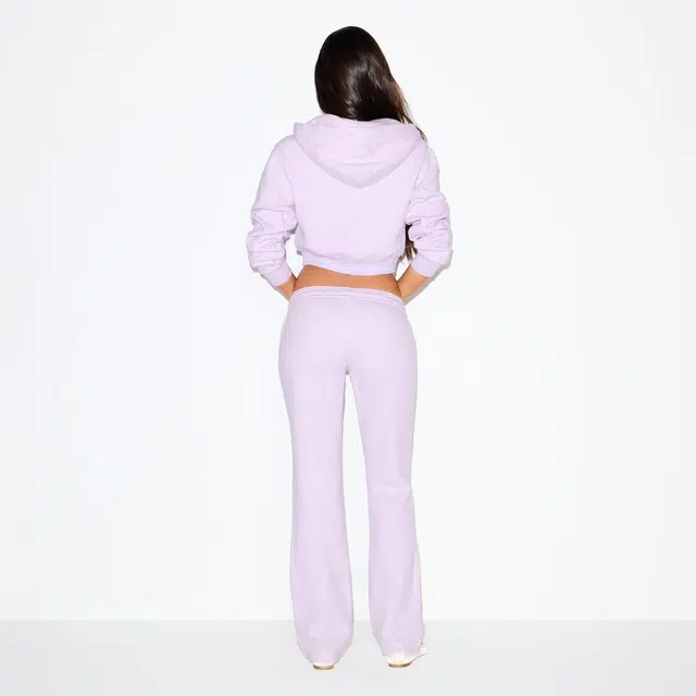 SKIMS FW25 COTTON FLEECE LOW RISE SLIM PANT