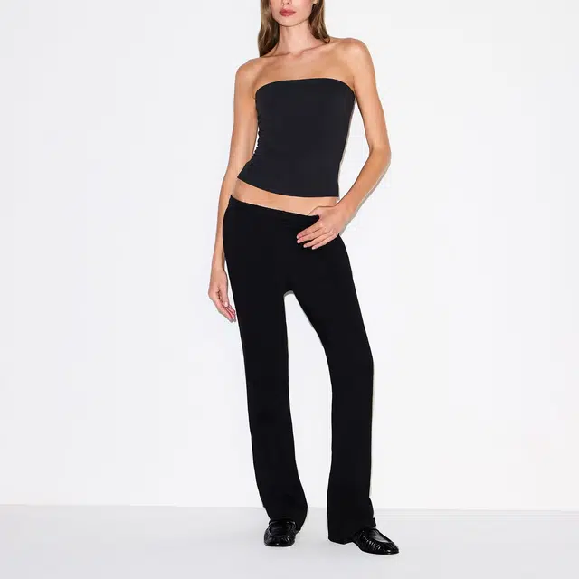 SKIMS FW25 COTTON FLEECE LOW RISE SLIM PANT