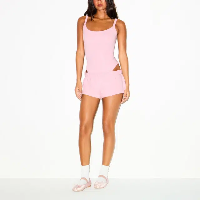 SKIMS FW25 COTTON JERSEY LOOSE SHORT