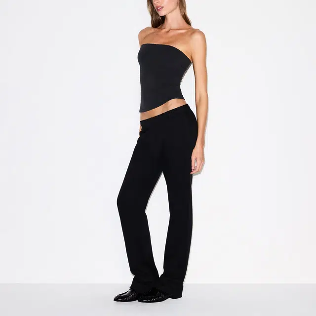SKIMS FW25 COTTON FLEECE LOW RISE SLIM PANT