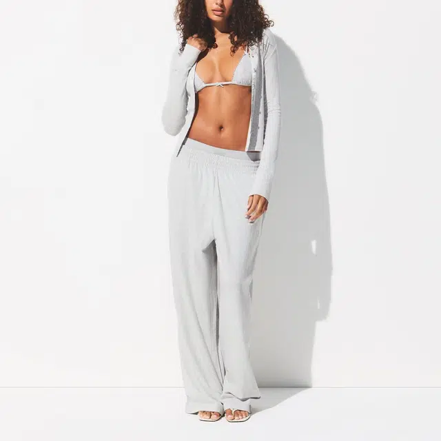 SKIMS FW25 DROP NEEDLE POINTELLE LONG SLEEVE CARDIGAN