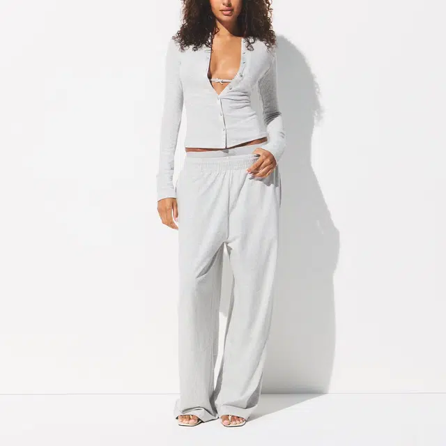 SKIMS FW25 DROP NEEDLE POINTELLE LONG SLEEVE CARDIGAN