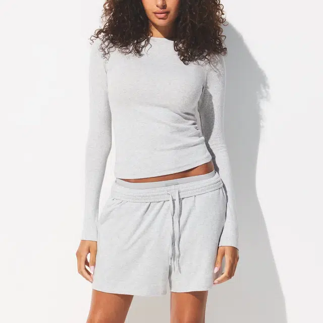 SKIMS DROP NEEDLE POINTELLE LONG SLEEVE TOP FW25T