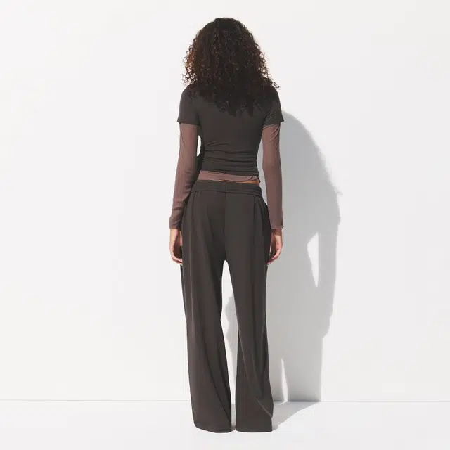 SKIMS FW25 COTTON JERSEY WIDE LEG PANT