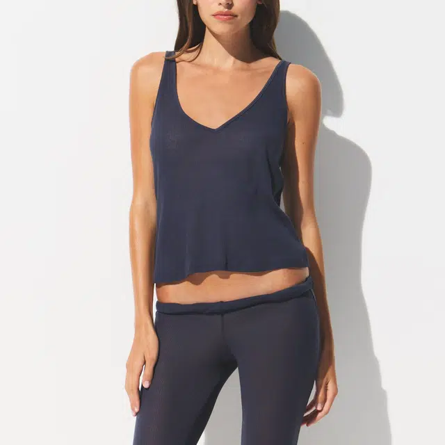SKIMS FW25 SHEER RIB V NECK TANK V