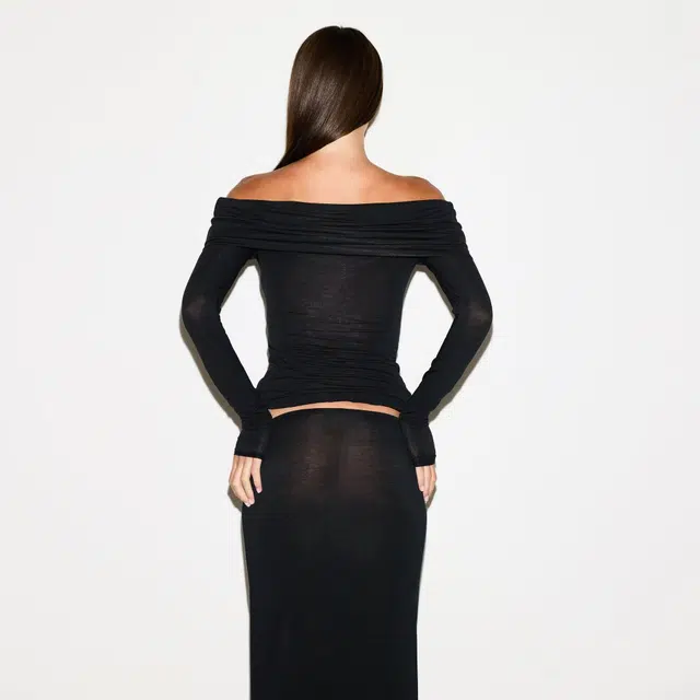 SKIMS SHEER MODAL OFF THE SHOULDER TOP FW25T