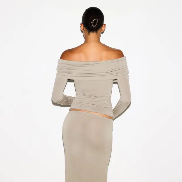 SKIMS SHEER MODAL OFF THE SHOULDER TOP FW25T