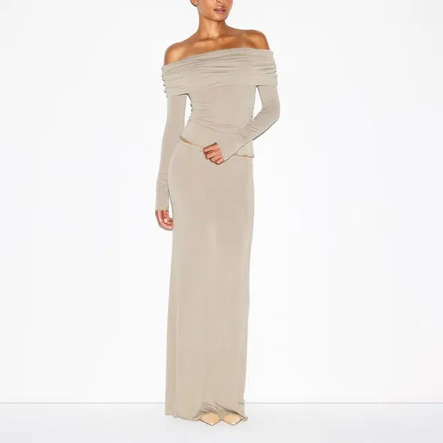 SKIMS SHEER MODAL OFF THE SHOULDER TOP FW25T