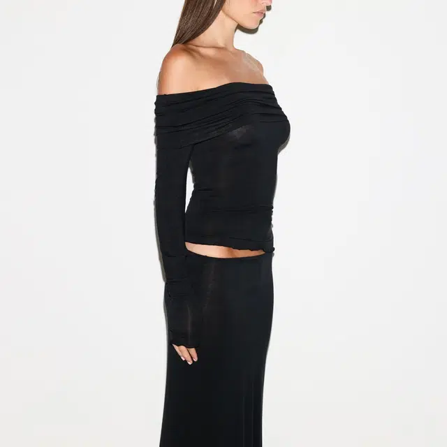SKIMS SHEER MODAL OFF THE SHOULDER TOP FW25T