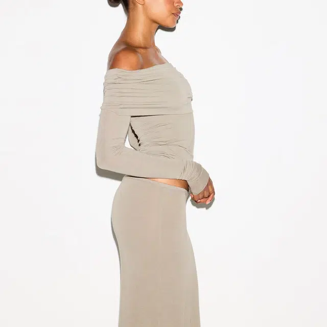 SKIMS SHEER MODAL OFF THE SHOULDER TOP FW25T