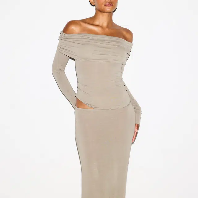 SKIMS SHEER MODAL OFF THE SHOULDER TOP FW25T