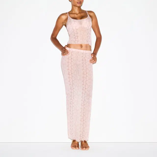 SKIMS FW25 MILKY SHEER LONG SKIRT