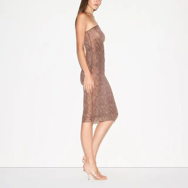 SKIMS FW25 MILKY SHEER MIDI TUBE DRESS