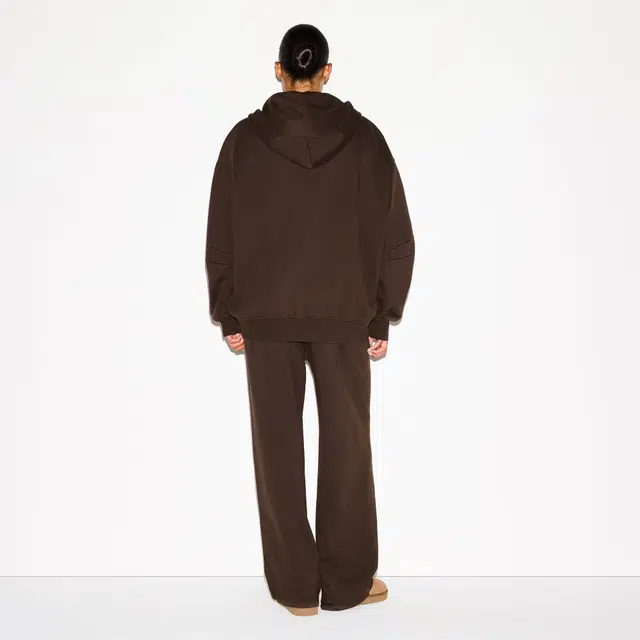 SKIMS FW25 BOYFRIEND FLEECE ZIP UP HOODIE