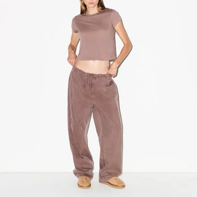 SKIMS FW25 WOVEN LOUNGE OVERSIZED PANT