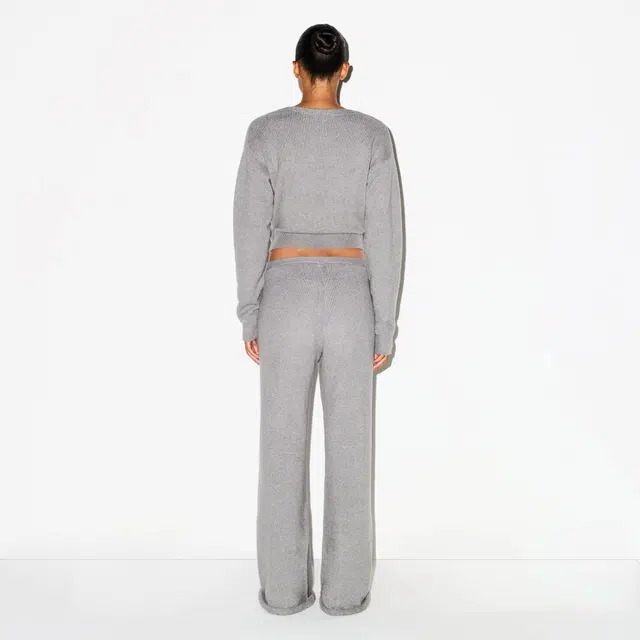 SKIMS FW25 TEXTURED KNIT WRAP SWEATER