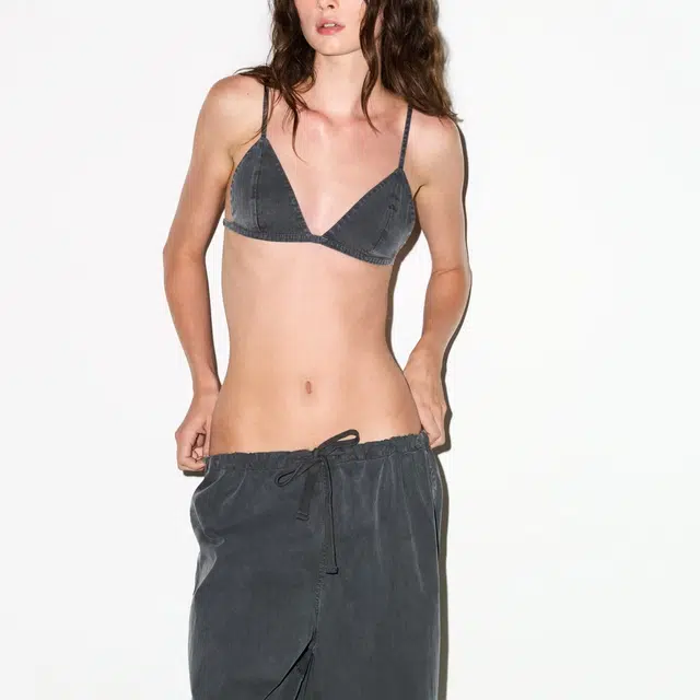 SKIMS FW25 WOVEN LOUNGE TRIANGLE BRALETTE