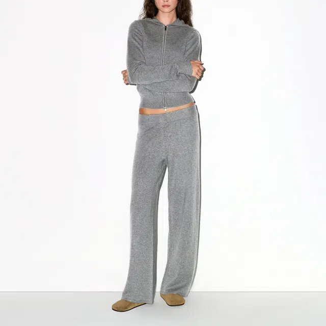 SKIMS FW25 CASHMERE WIDE LEG PANT