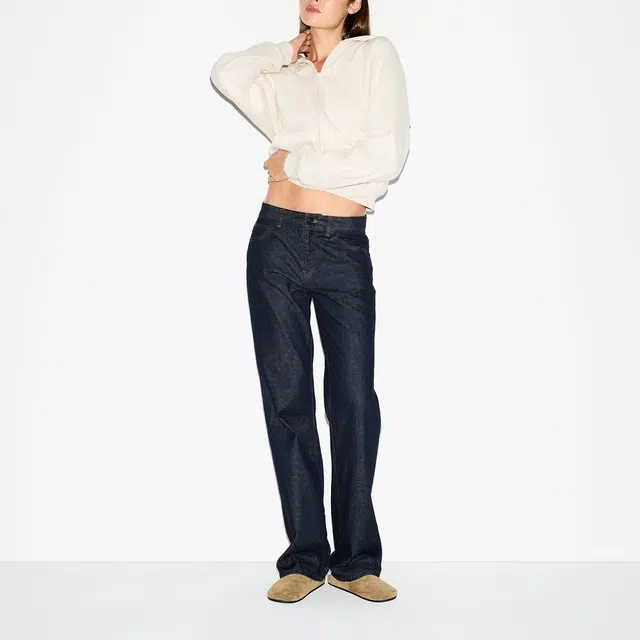 SKIMS COTTON FLEECE CLASSIC ZIP UP HOODIE
