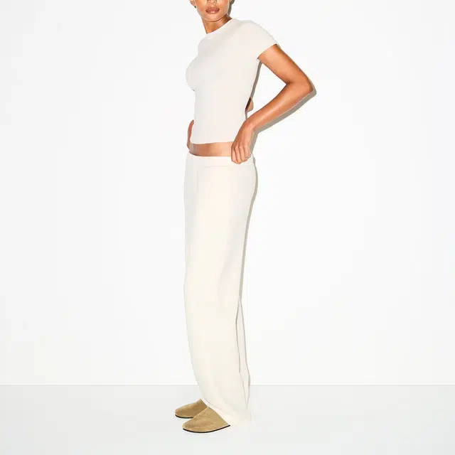 SKIMS COTTON FLEECE CLASSIC STRAIGHT LEG PANT