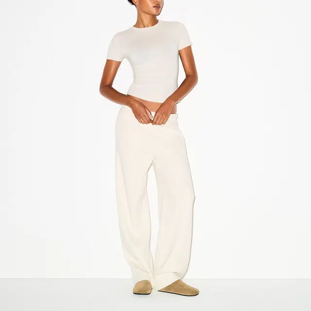 SKIMS COTTON FLEECE CLASSIC STRAIGHT LEG PANT