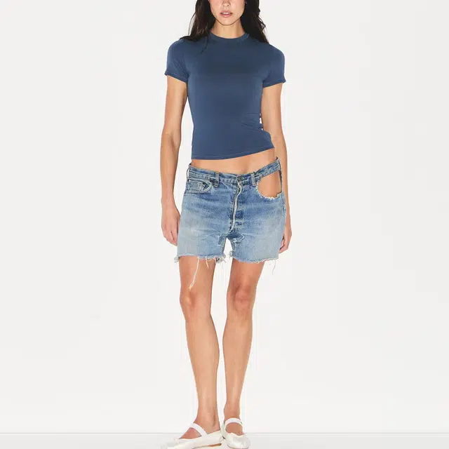 SKIMS COTTON JERSEY T-SHIRT T