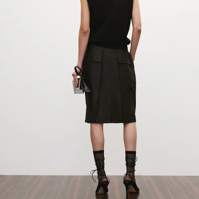 RECTO SS25 SHEER BACK BANDING SKIRT