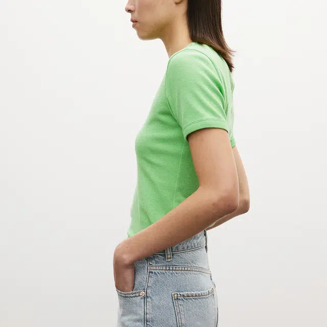 RECTO SHEER JERSEY FITTED T-SHIRT SS25T
