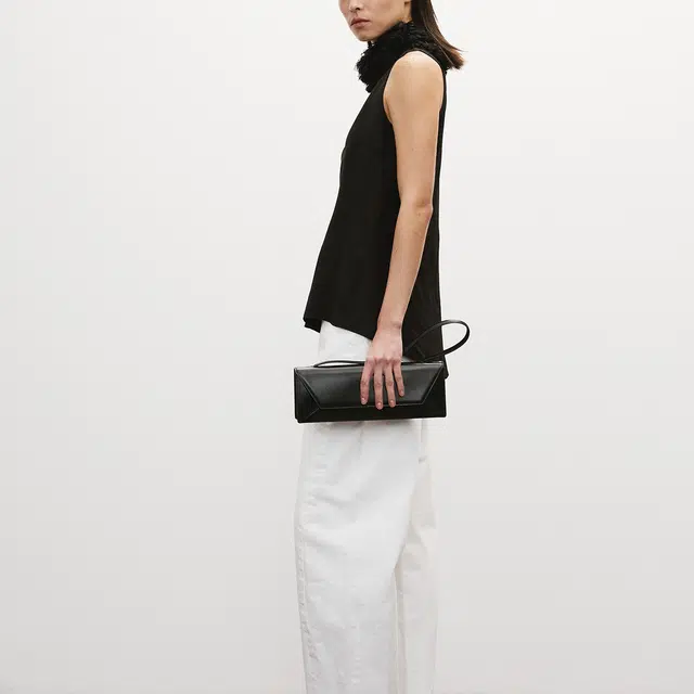 RECTO SS25 FRINGE COLLAR HALTER NECK TOP