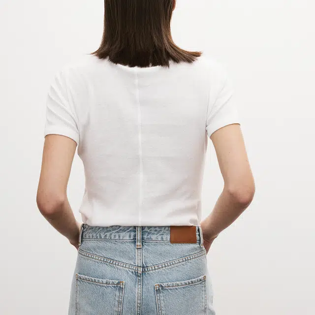 RECTO SHEER JERSEY FITTED T-SHIRT SS25T